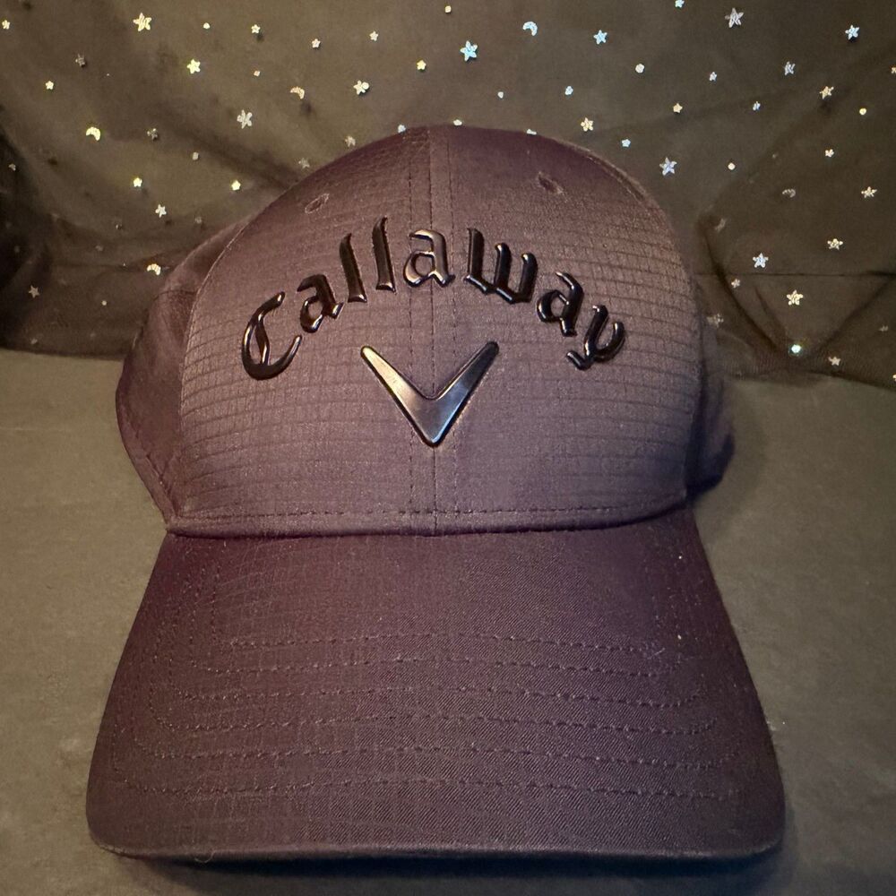 Callaway Liquid Metal Golf Hat 2022 Black Adjustable Cap Mens